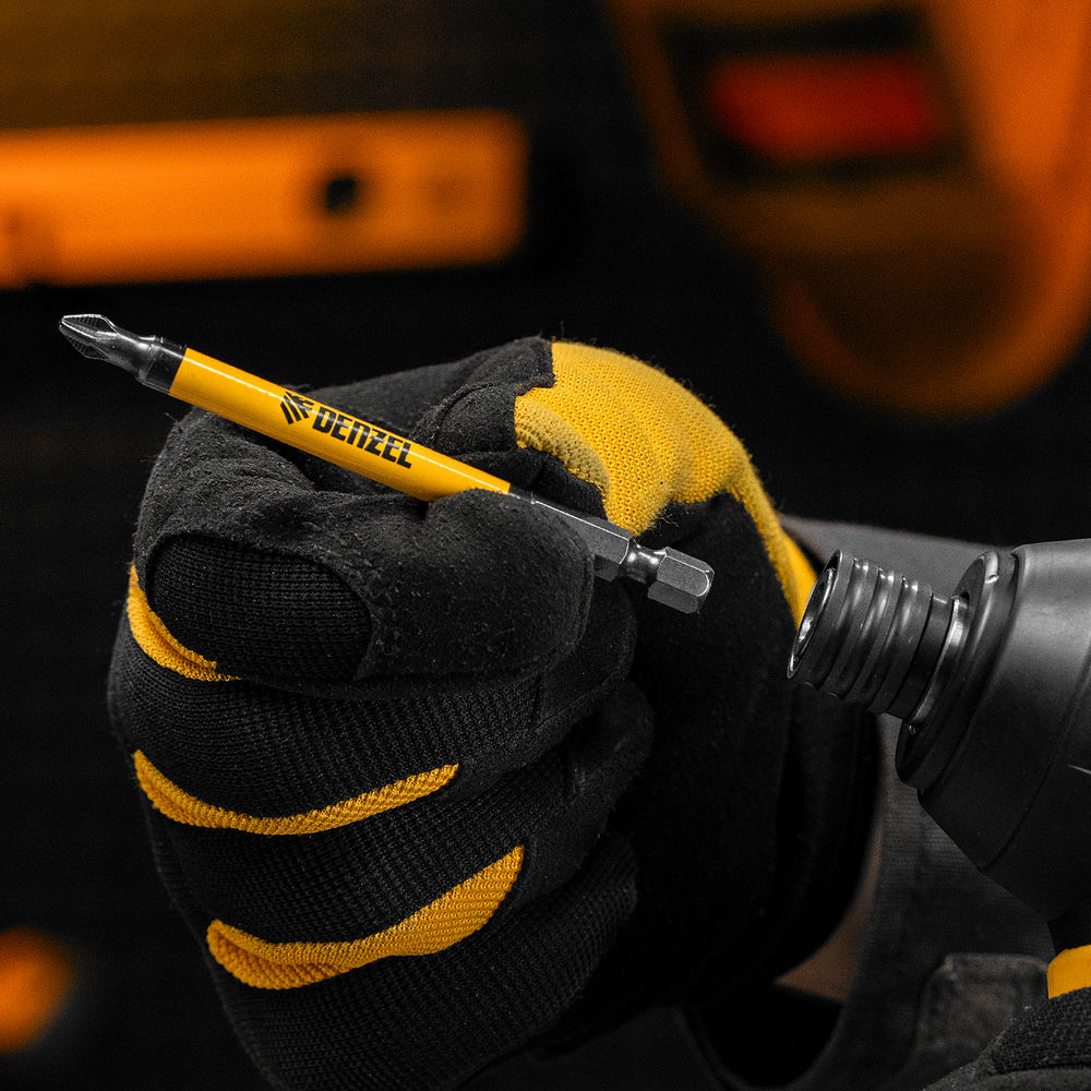 Бита PH2х90, сталь S2, цилиндр., 10 шт. Е 6,3 Denzel (11644)