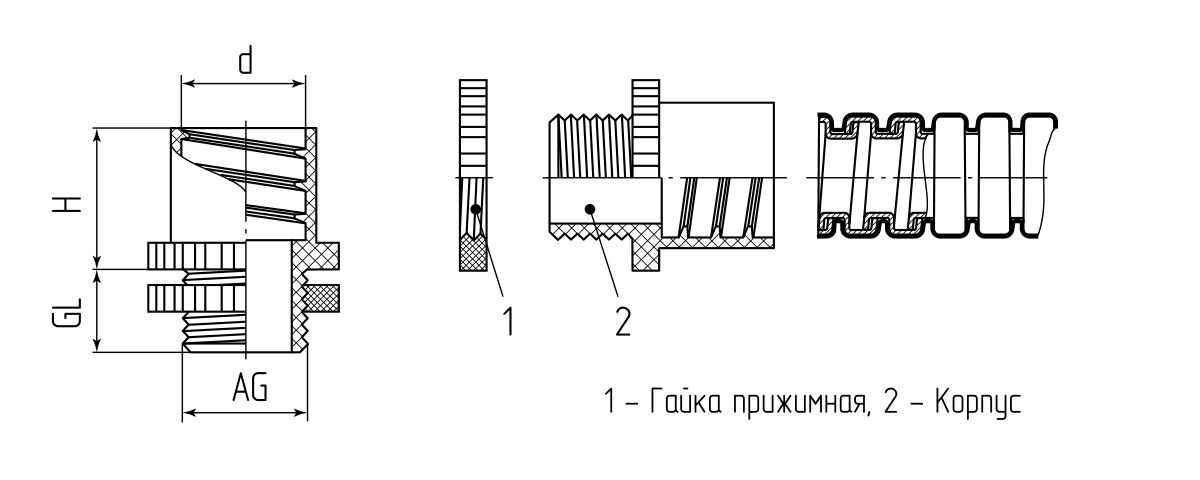 Муфта вводная МВП 32 (Fortisflex) (49650)