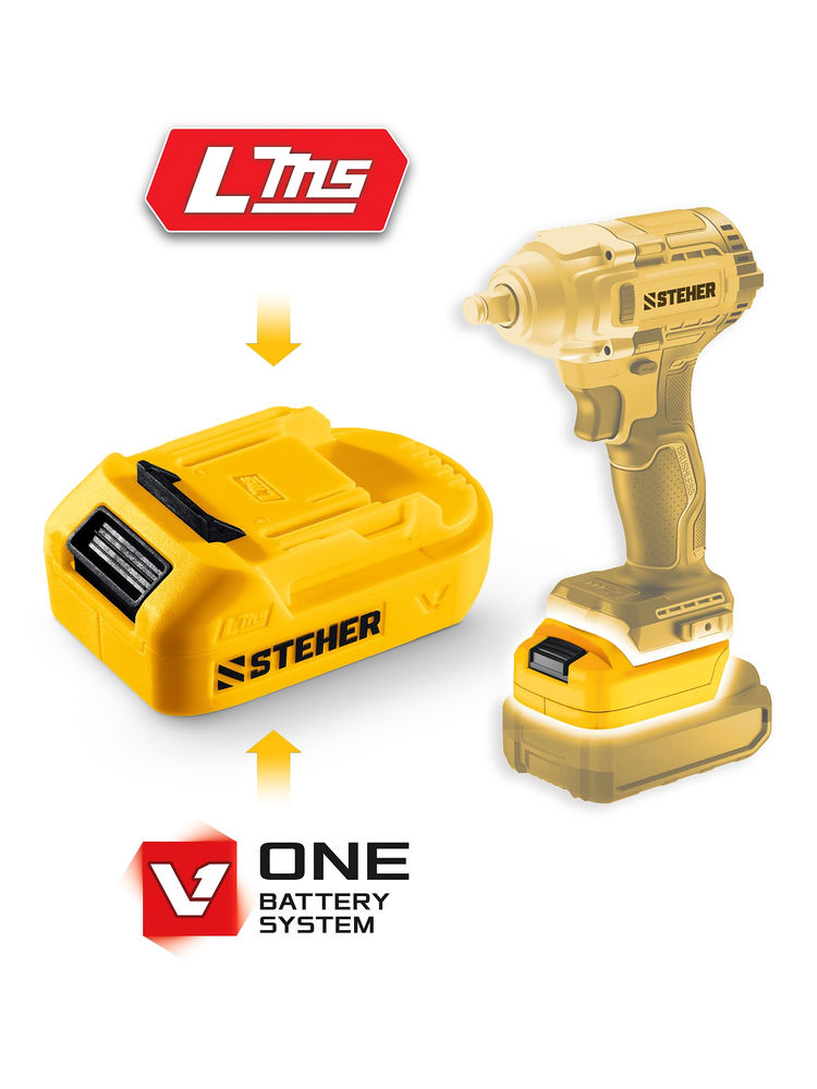 Адаптер для АКБ V1 под инструмент LMS STEHER 20 В V1-LMS  