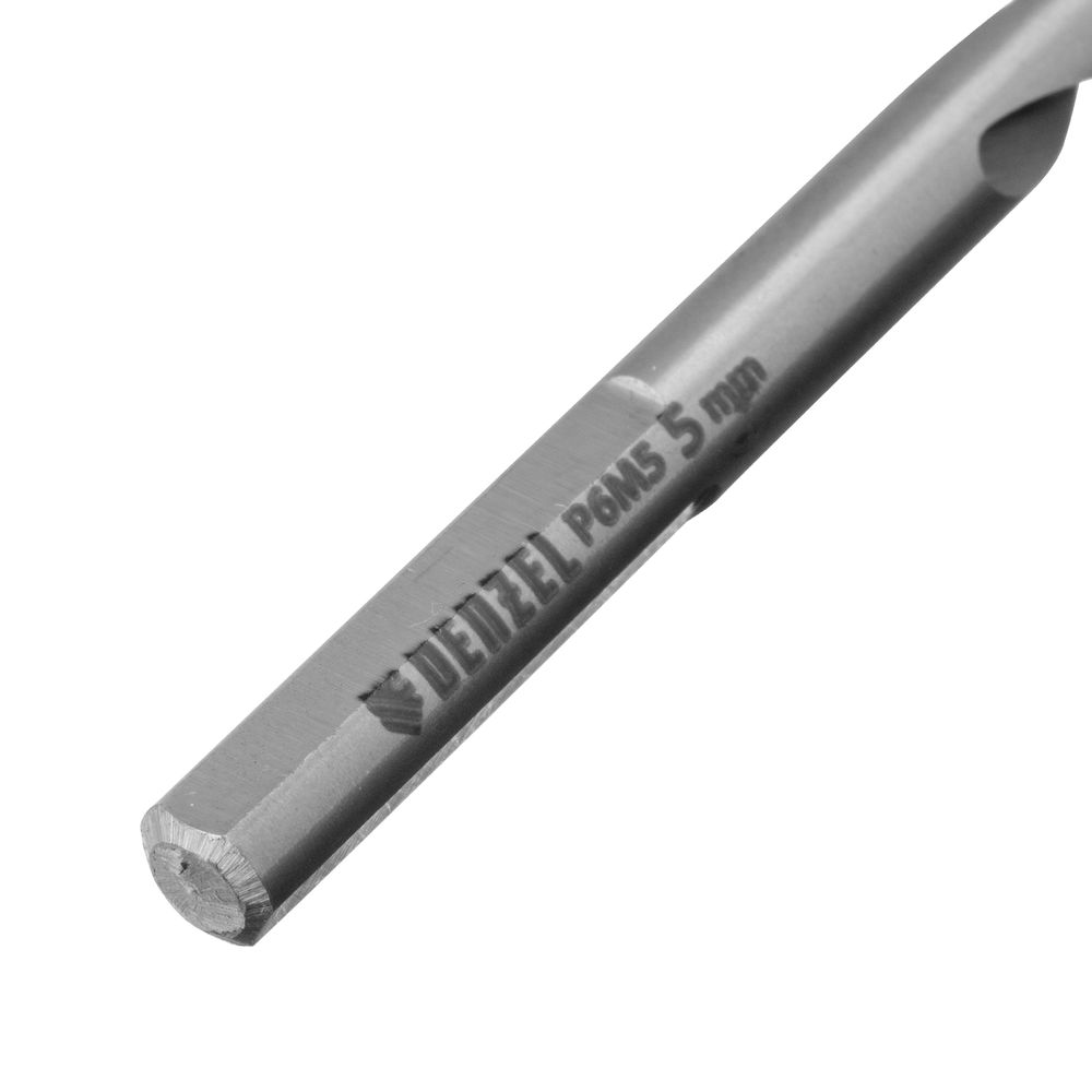 Сверло спиральное по металлу 5 x 86 мм, Р6М5, Golden Tip Denzel (718233)