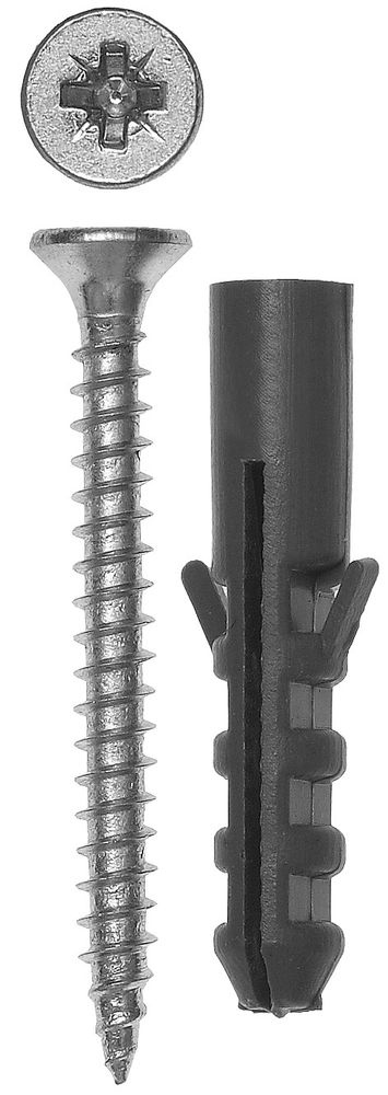 Дюбель распорный с шурупом ЕВРО 8 x 40 / 4.5 x 50 мм, 10 шт ЗУБР 30662-08-40