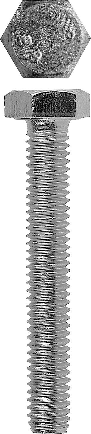 Болт M12 x 30 мм, кл. пр. 5.8, цинк, 4 шт ЗУБР DIN 933 4-303076-12-030