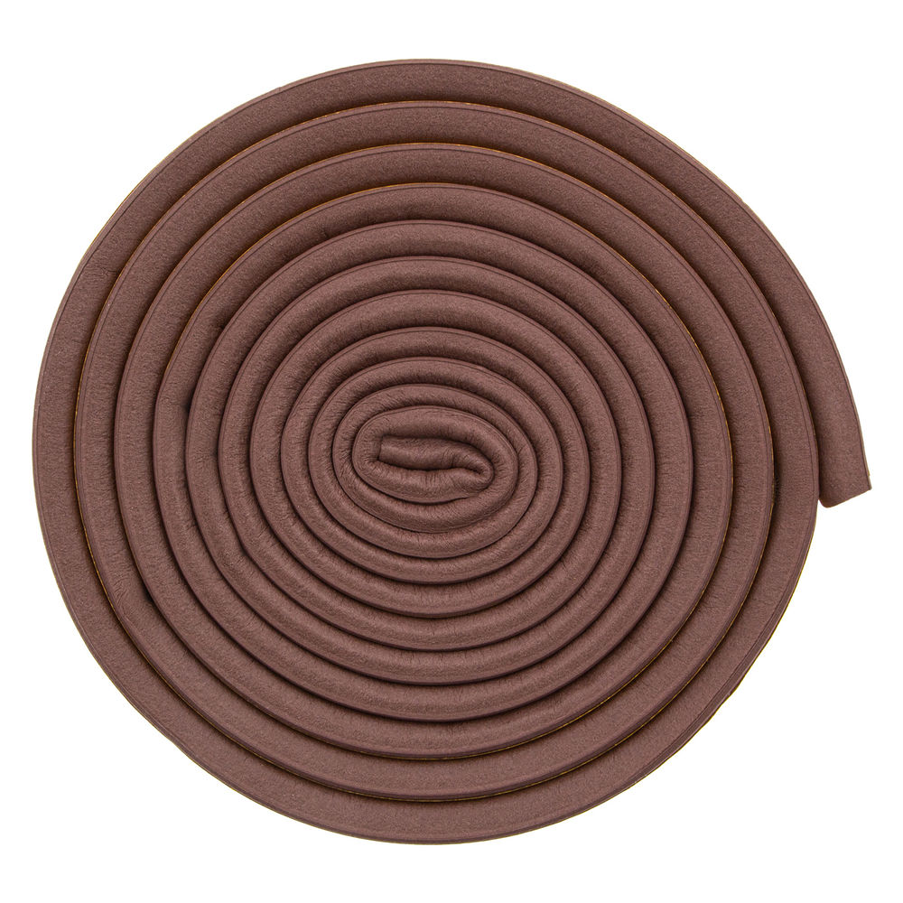 Уплотнитель резиновый, 6 м, профиль D, коричневый Сибртех (88916)