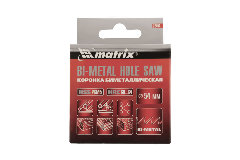 Коронка Bimetal, 54 мм Matrix (72454)