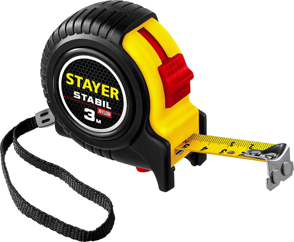 Рулетка 3 м х 16 мм Stabil Professional STAYER 34131-03