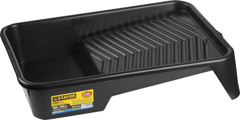 Ванночка малярная пластмассовая 500 х 340 мм, 2.1 л, для валика 270 мм STAYER Professional 06051-50-34
