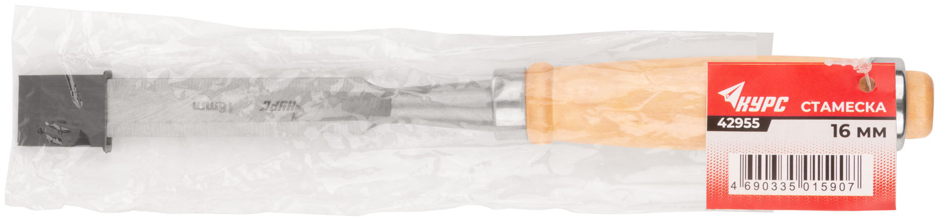 Стамеска с деревянной ручкой 16 мм