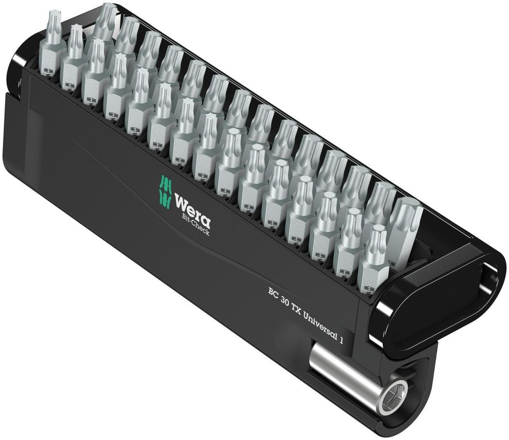 Набор бит с битодержателем 30 TX Universal 1, 30 пр., 1/4 C6.3 Bit-Check WE-057908