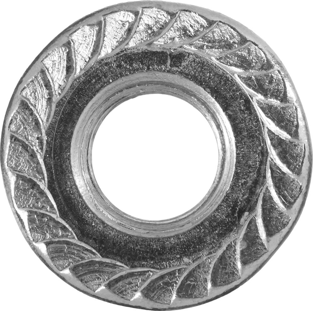 Гайка с фланцем M6, кл. пр. 6, цинк, 5 кг ЗУБР DIN 6923 303630-06