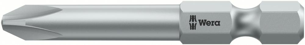 Бита PH 0 x 50 мм сверхтвёрдая острые грани 1/4 E6.3 серия 851/4 A PH Wera WE-134929