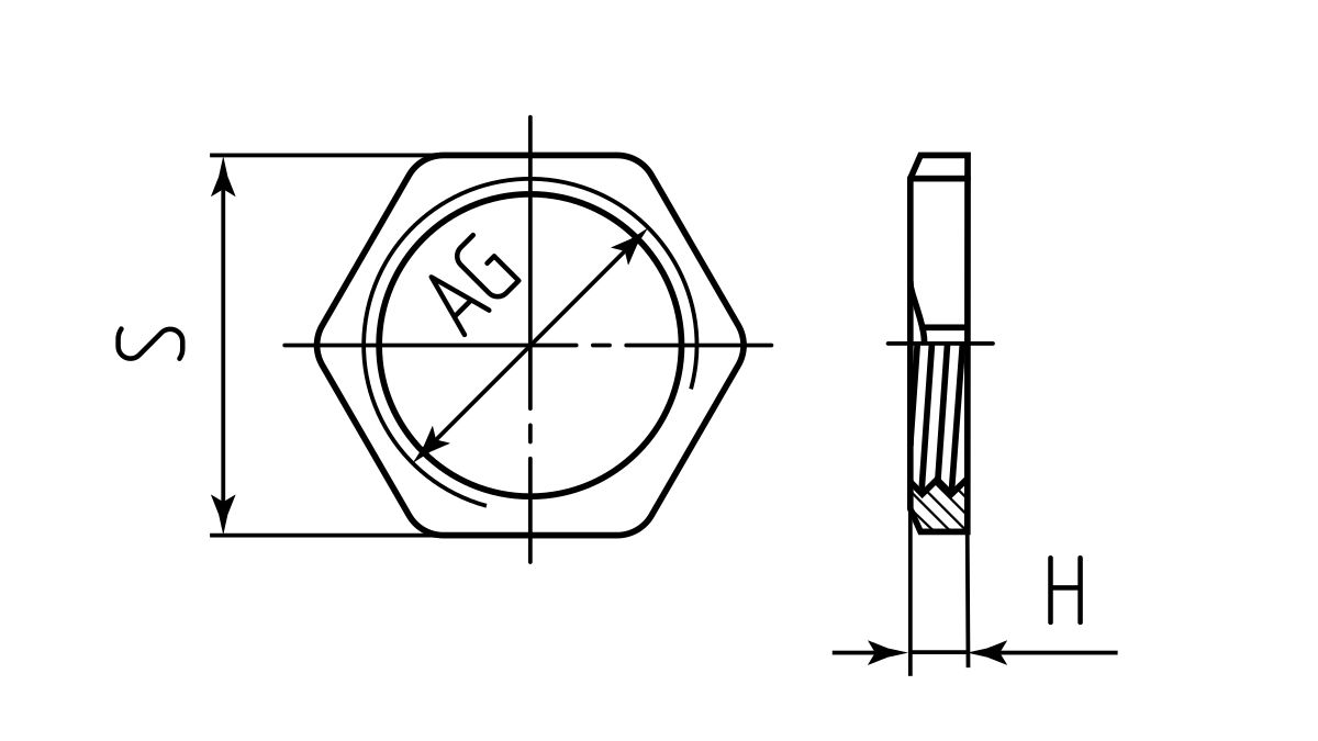 Гайка латунная ГП-М20 (Fortisflex) (88232)