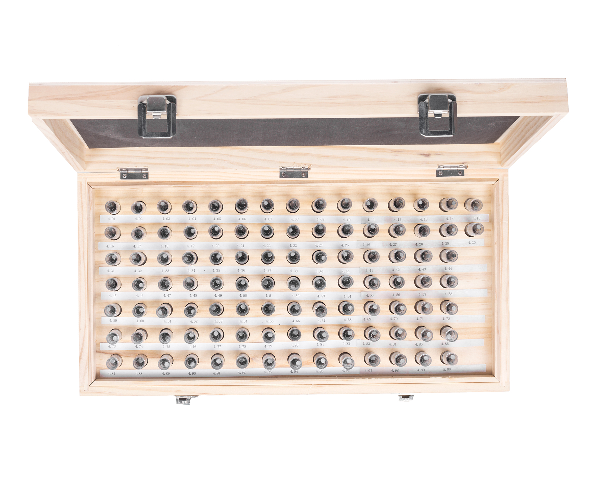 Набор гладких калибров 4.01-5.0 +/-0.001 100шт Микрон