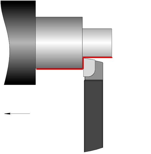 Резец проходной упорный прямой 25х16 Т5К10